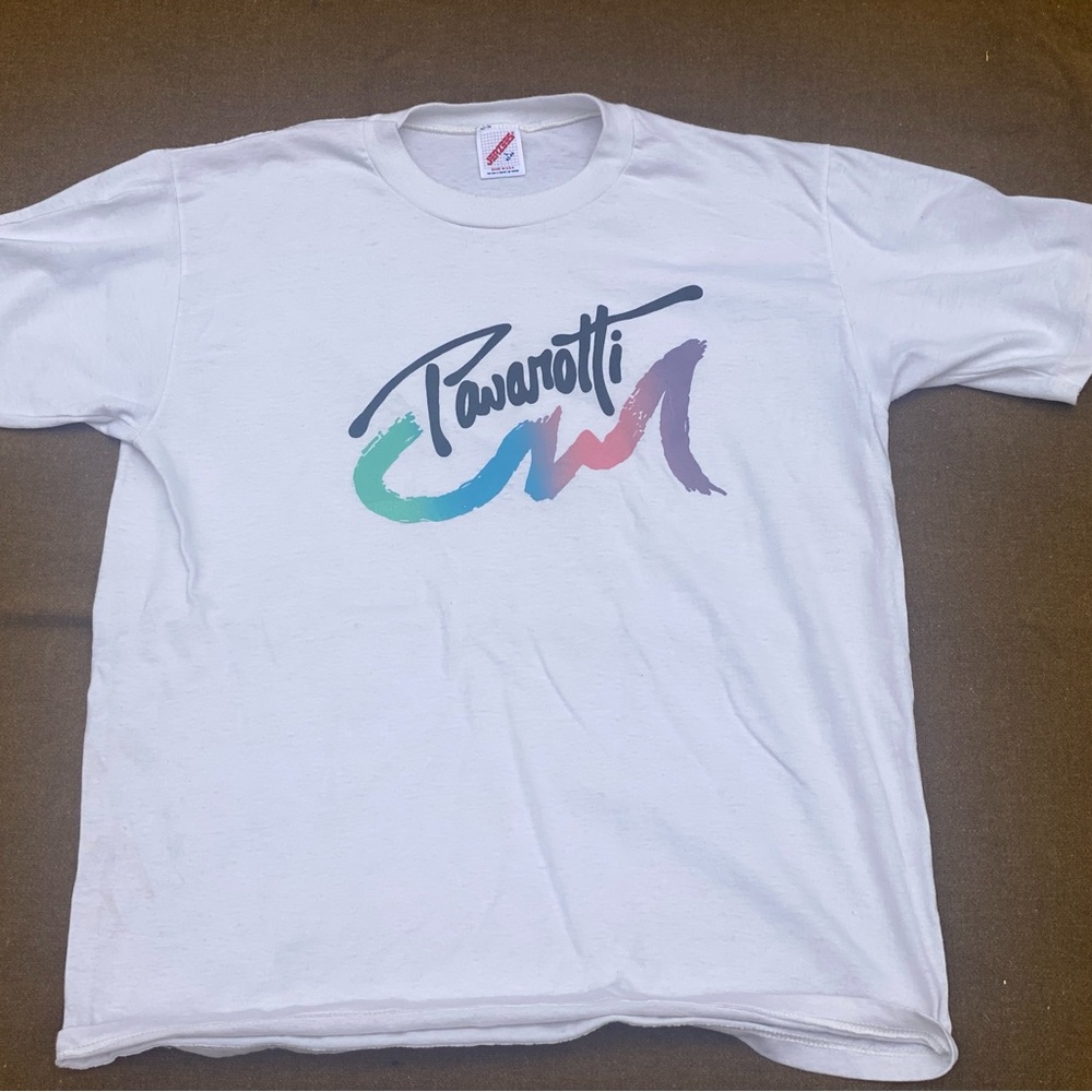 Pavarotti L Jerzees T-shirt Vintage